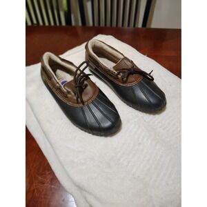 JBU by Jambu Gwen Duck Shoes Brown Black  Lined Slip On Loafers‎ Size 8.5M